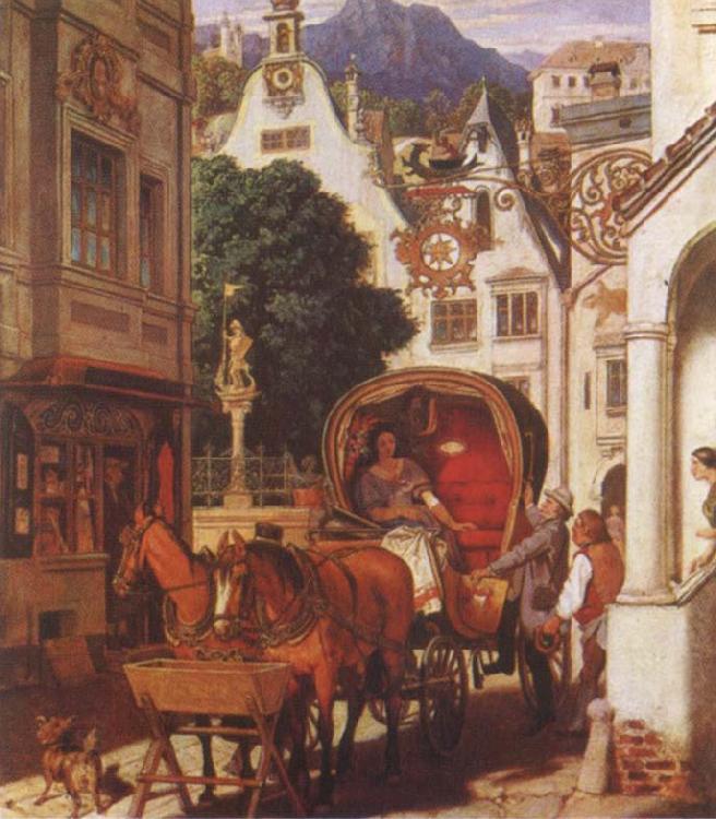 Moritz von Schwind Honeymoon oil painting picture